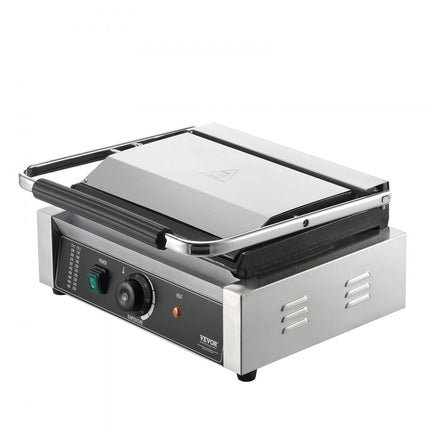 VEVOR Panini Press Grill Sandwichmaker Grillplaat 36x23cm Elektrisch Commercieel