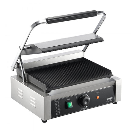 VEVOR Panini Press Grill Sandwichmaker Grillplaat 36x23cm Elektrisch Commercieel