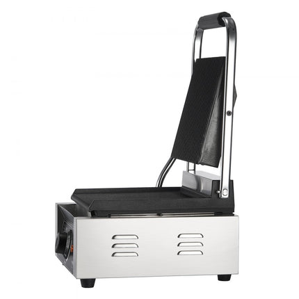 VEVOR Panini Press Grill Sandwich Maker Grillplaat 23x23cm Elektrisch Commercieel