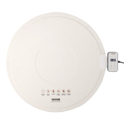 VEVOR elektrische warmhoudplaat oprolbare voedselverwarmmat 60 cm buffet beige