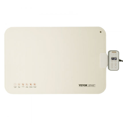 VEVOR elektrische warmhoudplaat oprolbare voedselverwarmmat 60x40cm buffet beige