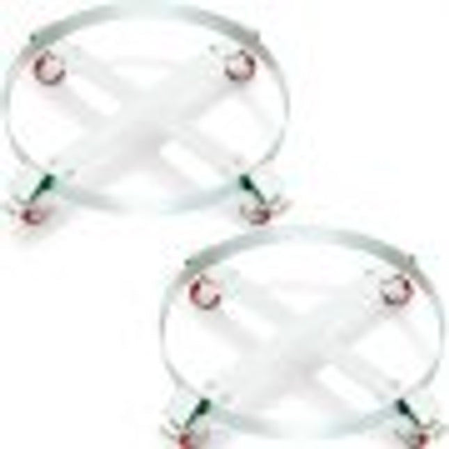 VEVOR vatenrol 250L transportrol koolstofstalen rolplank binnendiameter Ø 607mm vatenwagen met 4 universele wielen met remwagen transportwagen voor het vervoeren van vaten tot 454kg