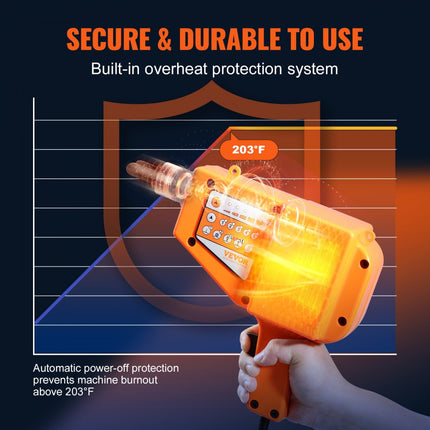 VEVOR puntlasser uitdeukmachine 800W set noppenlasser uitdeukmachine 5 lasmodi uitdeukgereedschap 425 mm schuifhamer Geschikt voor koolstofstaal roestvrij staal ijzer gegalvaniseerd plaatstaal etc.