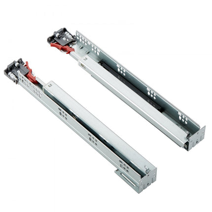 VEVOR 6x ladegeleiders 467 x 61 x 54 mm uittrekbare geleider 45,4 kg (statisch)/36,3 kg (dynamisch) softclose rails voor laden, volledig uittrekbaar laderailsysteem van koolstofstaal