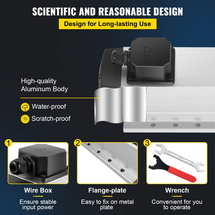 VEVOR CNC 4KW luchtgekoelde spilmotor ER25 spantang freesasmotor