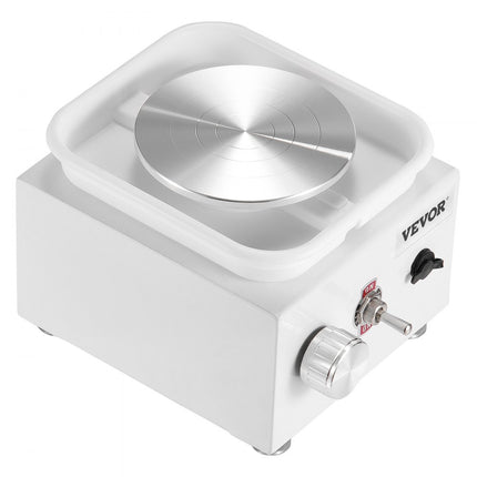 VEVOR Mini Aardewerkschijf Mini Elektrische Keramische Wielmachine 320 RPM Wit