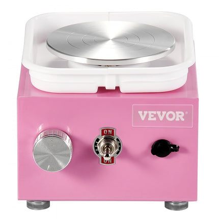 VEVOR Mini Aardewerk Wiel Elektrische Keramische Wielmachine 320 RPM Roze Kinderen