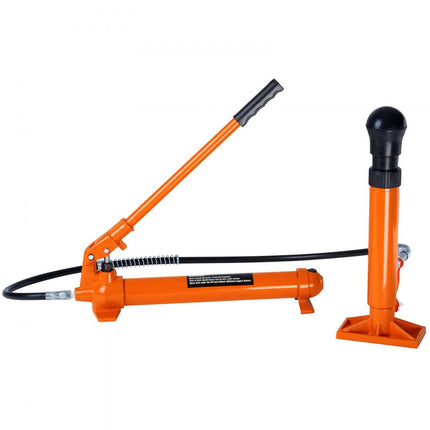 VEVOR Hydraulische Lange Ram Jack Hydraulische Krik Luchtpomp 12t Oranje