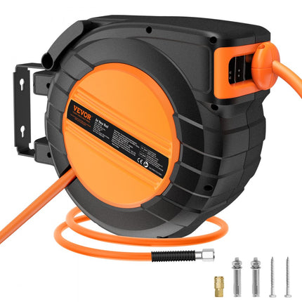VEVOR persluchtslanghaspel automatische slanghaspel 300PSI 9,52mmx15,24m