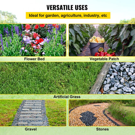 VEVOR Onkruidbestrijding 5.8oz tuinfleece 3x30ft afdekmat zware geweven grasbestrijding geotextiel onkruidstof onkruidwikkel onkruidwikkel voor tuinpatio zwart