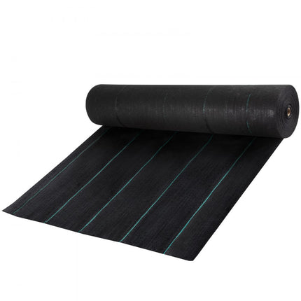 VEVOR Onkruidbestrijding 5.8oz tuinfleece 3x30ft afdekmat zware geweven grasbestrijding geotextiel onkruidstof onkruidwikkel onkruidwikkel voor tuinpatio zwart