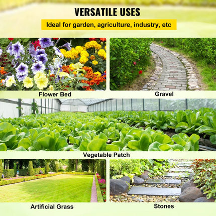 VEVOR Onkruidbestrijding Tuinfleece 5.8oz Landschapsstof 4x30ft Weed Fly Heavy Duty Geweven Grasbestrijding Geotextiel voor Tuin Patio Zwart