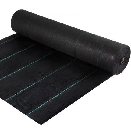 VEVOR Onkruidbestrijding Tuinfleece 5.8oz Landschapsstof 4x30ft Weed Fly Heavy Duty Geweven Grasbestrijding Geotextiel voor Tuin Patio Zwart