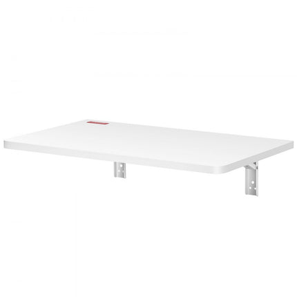 VEVOR klaptafel wandtafel 59,94 x 39,62 x 14,99 cm, opklapbare keukenwand klaptafel wandbureau, tafel voor studentenhuis woonkamer slaapkamer stabiel witte spaanplaat 45,36 kg draagvermogen