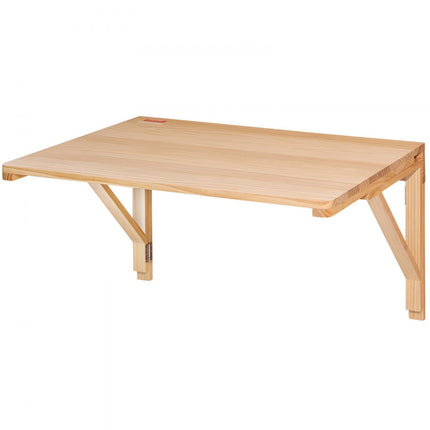 VEVOR klaptafel wandtafel 80,01 x 59,89 x 43,79 cm, opklapbare keukenwand klaptafel wandbureau, tafel voor studentenslaapzaal woonkamer slaapkamer stabiel kaki spaanplaat 45,36 kg draagvermogen