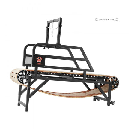 VEVOR hondenloopband voor middelgrote honden 100kg indoor loopband 190x56x143cm