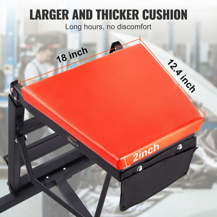 VEVOR Automotive Topside Creeper Motorvoertuigen, opvouwbare kruipversnelling voor autoreparatie en onderhoud, met verstelbare hoogte van 126 tot 192 cm, 181,44 kg capaciteit, hoge kruipbak, 4 zwenkwielen, robuust