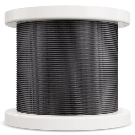 VEVOR staalkabel staaldraad roestvrij Ф3.18mmx152.4m 7.1kN 7x7 strengen