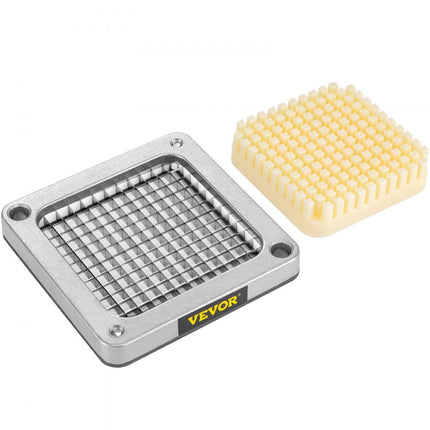 VEVOR Aardappelsnijder Frietensnijder 6,4 mm vervangende hakmesjes, 3 hakmessen en 6 extra messtukken Frietensnijder