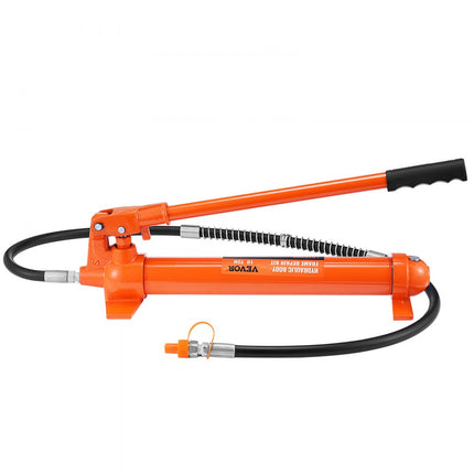 VEVOR Hydraulische Auto Jack Luchtpomp 10T Lucht Hydraulische Jack 135mm Slag Rood Inclusief 100/195/300/500mm Verlengstuk Elektrostatische Poeder Spray Auto Reparatie
