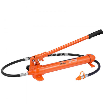 VEVOR Hydraulische Auto Jack Luchtpomp 10T Lucht Hydraulische Jack 135mm Slag Rood Inclusief 100/195/300/500mm Verlengstuk Elektrostatische Poeder Spray Auto Reparatie