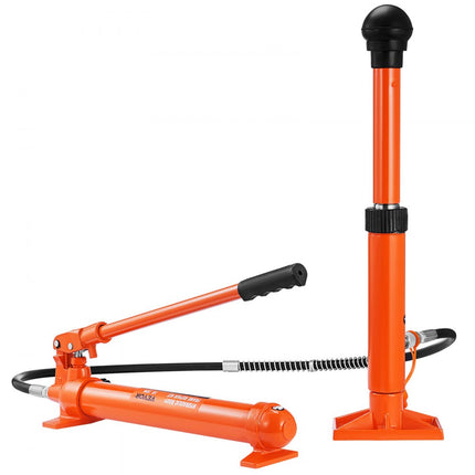 VEVOR Hydraulische Auto Jack Luchtpomp 10T Lucht Hydraulische Jack 135mm Slag Rood Inclusief 100/195/300/500mm Verlengstuk Elektrostatische Poeder Spray Auto Reparatie