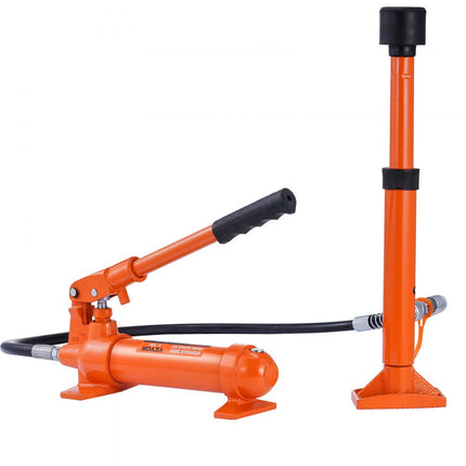 VEVOR Hydraulische Auto Jack Luchtpomp 4T Lucht Hydraulische Jack 125mm Slag Rood Inclusief 80/130/210/415mm Verlengstuk Elektrostatische Poeder Spray Auto Reparatie