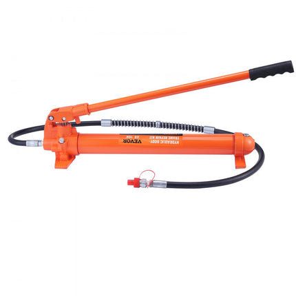 VEVOR hydraulische krik luchtpomp 20T, luchthydraulische krik 145 mm slag rood, inclusief 100/300/500 mm verlengstang, elektrostatisch poeder spuiten hydraulische cilinder autoreparatie