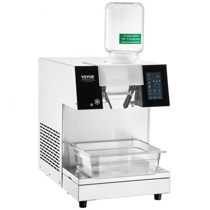 VEVOR Commerciële sneeuwvlokijsmachine 230 kg/24 uur ijsscheerapparaat roestvrij staal