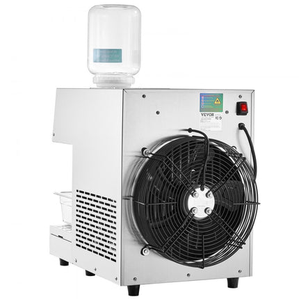 VEVOR Commerciële sneeuwvlokijsmachine 230 kg/24 uur ijsscheerapparaat roestvrij staal