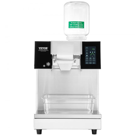 VEVOR Commerciële sneeuwvlokijsmachine 230 kg/24 uur ijsscheerapparaat roestvrij staal