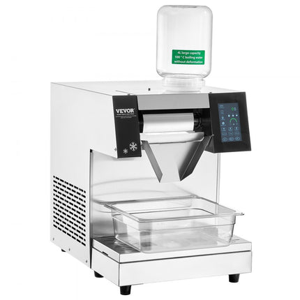 VEVOR Commerciële sneeuwvlokijsmachine 260 kg/24 uur ijsscheerapparaat roestvrij staal
