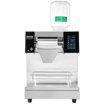 VEVOR Commerciële sneeuwvlokijsmachine 260 kg/24 uur ijsscheerapparaat roestvrij staal