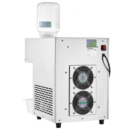 VEVOR Commerciële sneeuwvlokijsmachine 180 kg/24 uur ijsscheerapparaat roestvrij staal