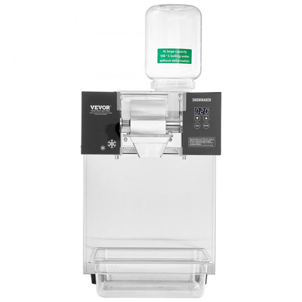 VEVOR Commerciële sneeuwvlokijsmachine 180 kg/24 uur ijsscheerapparaat roestvrij staal