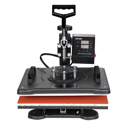 VEVOR Warmte Persmachine Transferpers Hittepers Textielpers Drukmachine voor textiel 1250 watten T-shirtpers