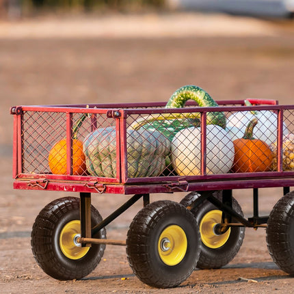 VEVOR volledige PU-wielen met RunFlat-banden, 10 inch, 2 stuks, 400 lbs dynamische belasting, 450 lbs statische belasting, tubeless banden en wielen voor steekwagens, bedrijfswagens, dolly's, tuinaanhangers