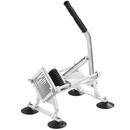 VEVOR Commerciële Groentesnijder, 1/4 Inch Fruitsnijder, Groentesnijder van roestvrij staal en aluminiumlegering, Handmatige Groentesnijder, voor Radijzen, Uien, Aardappelen, Citroenen