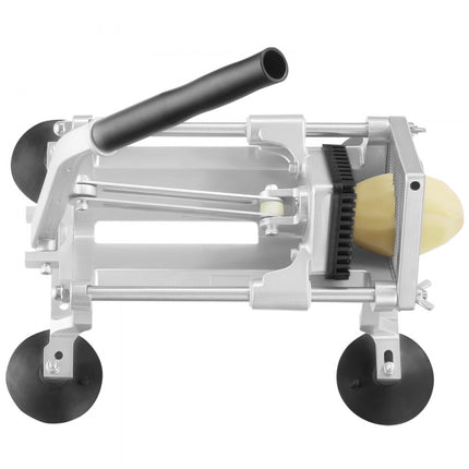 VEVOR Commerciële Groentesnijder, 1/4 Inch Fruitsnijder, Groentesnijder van roestvrij staal en aluminiumlegering, Handmatige Groentesnijder, voor Radijzen, Uien, Aardappelen, Citroenen