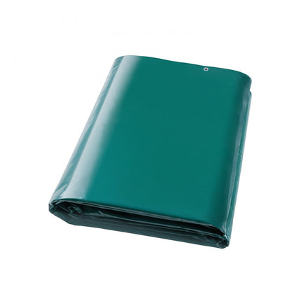 VEVOR groen zeildoek met oogjes 5x9m stoffen zeildoek PVC zeildoek beschermzeil 100% waterdicht UV-bestendig scheurvast houten zeildoek bouwzeil grondzeil ideaal voor kamperen en picknicken