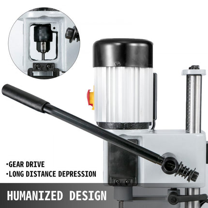 VEVOR Holle Mortiser MS36127A3 Holle Beitel Mortiser 2800 rpm 750W Tafel Mortiser Beitel Boor Set voor Houtbewerking