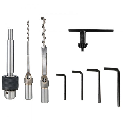 VEVOR Holle Mortiser MS36127A3 Holle Beitel Mortiser 2800 rpm 750W Tafel Mortiser Beitel Boor Set voor Houtbewerking