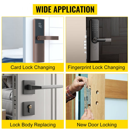 VEVOR 1 Set Insteekslot Fitting Mortiser Jig Kit Installatiegereedschap 3 Snijders Aluminiumlegering