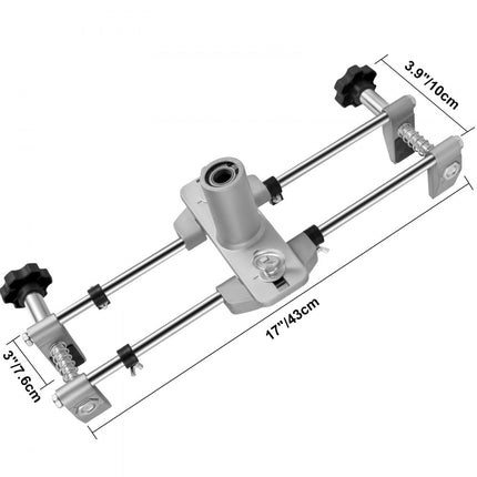 VEVOR 6 stuks/set Lock Fitting Jig Deurslot Mortiser Kit & 3 Cutters 18/22/25MM