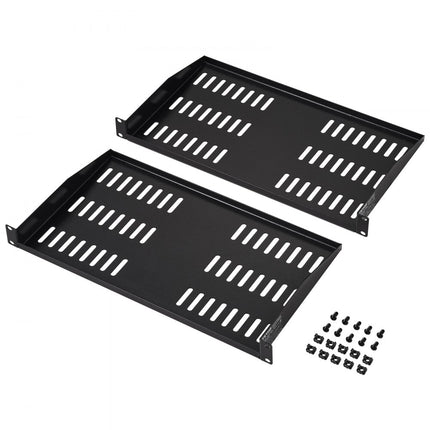 VEVOR set van 2 1U plank serverkast 254 mm diepte netwerkkast serverrek