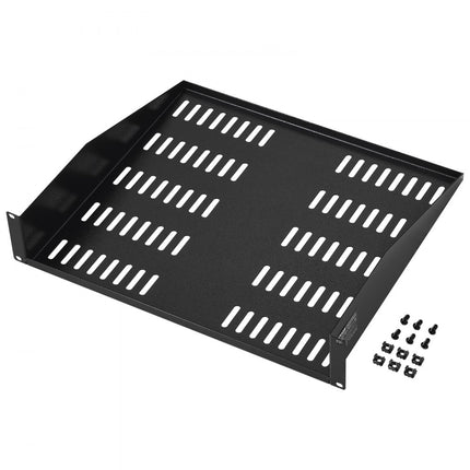 VEVOR 2U plank serverkast 406 mm diepte netwerkkast server rackplank