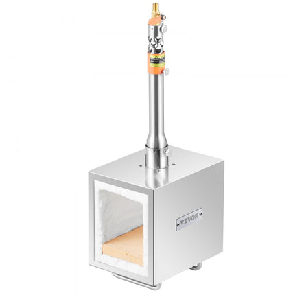 VEVOR Draagbare Propaan Forge 1 Brander Farrier Forge 2600°F Mes Metaal Vierkant