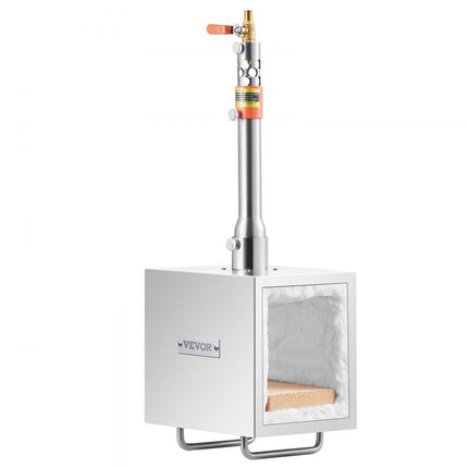 VEVOR Draagbare Propaan Forge 1 Brander Farrier Forge 2600°F Mes Metaal Vierkant