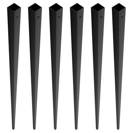 VEVOR Metalen trapbalusters 13x1118mm Vierkante decoratieve balusters van aluminiumlegering 31-pack dekbalusters met schroeven Klassieke holle rechte terrasleuning