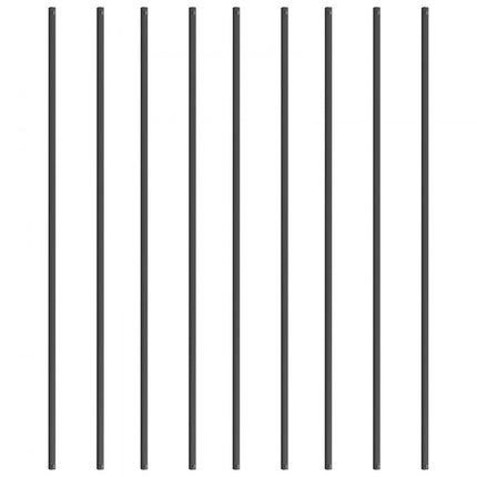 VEVOR Metalen trapbalusters 13x1118mm Vierkante decoratieve balusters van aluminiumlegering 31-pack dekbalusters met schroeven Klassieke holle rechte terrasleuning